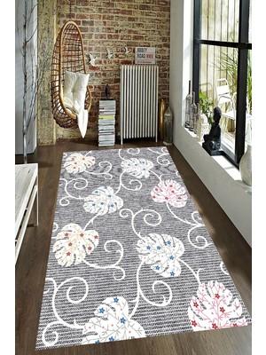 İnka Halı Antibakteriyel Kaymaz Dot Taban Yıkanabilir Dijital Baskı Halı MRC2618