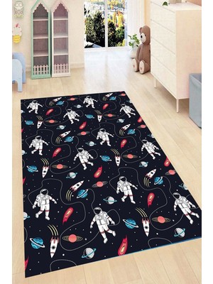İnka Halı Antibakteriyel Kaymaz Dot Taban Yıkanabilir Dijital Baskı Çocuk Halısı MRC2212