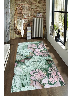 İnka Halı Antibakteriyel Kaymaz Dot Taban Yıkanabilir Dijital Baskı Halı MRC2142