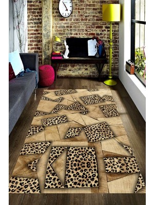 İnka Halı Antibakteriyel Kaymaz Dot Taban Yıkanabilir Dijital Baskı Halı MRC2276