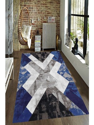 İnka Halı Antibakteriyel Kaymaz Dot Taban Yıkanabilir Dijital Baskı Halı MRC2524