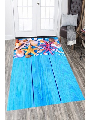 İnka Halı Antibakteriyel Kaymaz Dot Taban Yıkanabilir Dijital Baskı Halı MRC2318