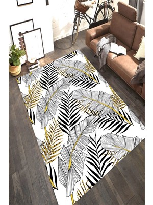 İnka Halı Antibakteriyel Kaymaz Dot Taban Yıkanabilir Dijital Baskı Halı MRC2178