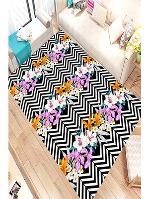 İnka Halı Antibakteriyel Kaymaz Dot Taban Yıkanabilir Dijital Baskı Halı MRC2419