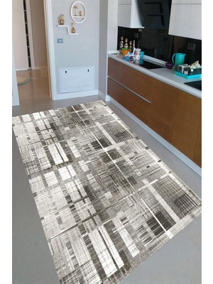 İnka Halı Antibakteriyel Kaymaz Dot Taban Yıkanabilir Dijital Baskı Mutfak Halısı MRC2438