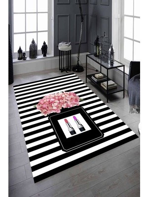 İnka Halı Antibakteriyel Kaymaz Dot Taban Yıkanabilir Dijital Baskı Halı MRC2074