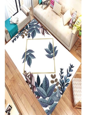 İnka Halı Antibakteriyel Kaymaz Dot Taban Yıkanabilir Dijital Baskı Halı MRC2117