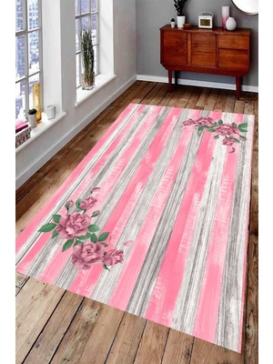 İnka Halı Antibakteriyel Kaymaz Dot Taban Yıkanabilir Dijital Baskı Halı MRC1700