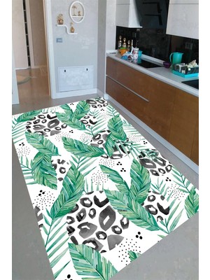 İnka Halı Antibakteriyel Kaymaz Dot Taban Yıkanabilir Dijital Baskı Mutfak Halısı MRC2621