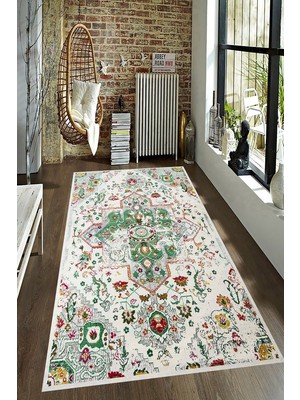 İnka Halı Antibakteriyel Kaymaz Dot Taban Yıkanabilir Dijital Baskı Halı MRC2674