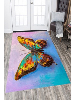 İnka Halı Antibakteriyel Kaymaz Dot Taban Yıkanabilir Dijital Baskı Halı MRC2339