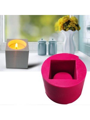 Hobizubi Mum ve Saksı Beton Kalıbı  Kare