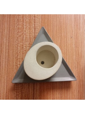 Hobizubi Silikon Beton Saksı Kalıbı  Oval