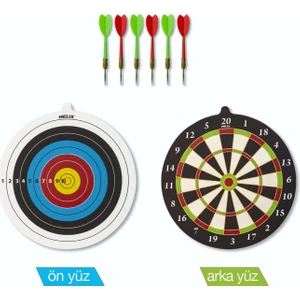 Helix Dart Hedef Tahtası 6 Oklu Çift Taraflı