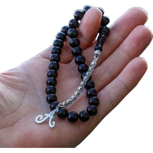 Harfli Oltu Taşı Tesbih