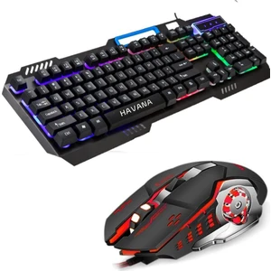 Rgb Oyun Klavyesi ve Renkli Mouse Set