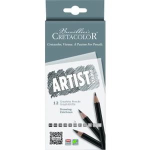 Cretacolor Artist Studio Graphite Drawing Pencils Dereceli Karakalem Eskiz Çizim Seti 12'li