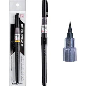 Mangaka Brush Pen Doldurulabilir Fırça Uçlu Kalem No:22