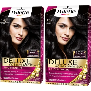 Deluxe Saç Boyası 1.0 Siyah 2 Adet