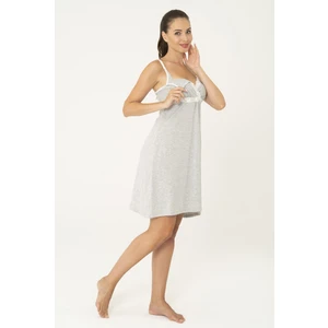 For You Moda Gri Emzirme Geceliği S32119