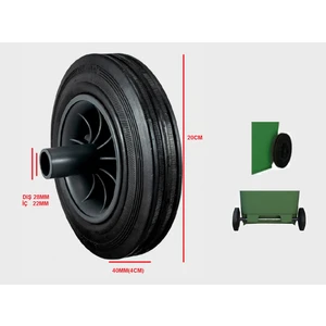 120 Lt / 240 Lt Çöp Kovası Tekeri