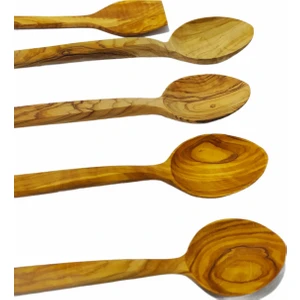 Zeytin Tahta Kaşık Takımı 5 Parça