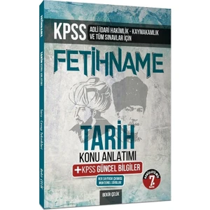 Bekir Çelik KPSS ve Tüm Sınavlar Fetihname Tarih Konu Anlatımlı