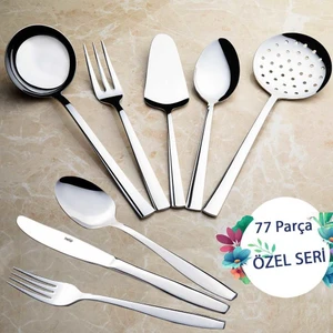 Sahra Sade 77 Parça Çatal Kaşık Bıçak Servis Takımı Özel Seri
