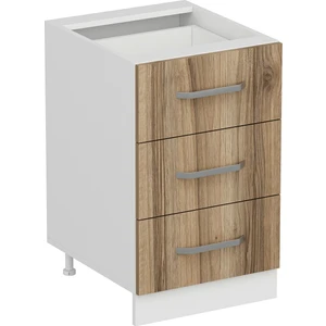 Mutfak Alt Modül 3ç Nray 50CM Dolap Beyaz/dore - D1