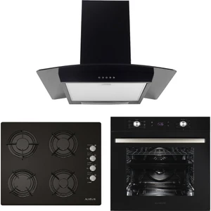 Akdeniz 627 Siyah 3'lü Ankastre SET(İBER-GLS640-MFA627)