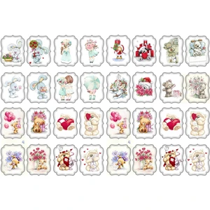 Tellgraf Ayıcıklı Pul Sticker 3 x 4 cm