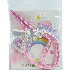 Unicorn Örgü Saçlı Taç