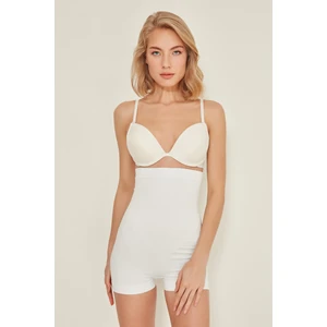 C12047 Kadın Boxer Korse Beyaz