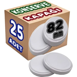 Konserve Kapağı Büyük Standart 82 mm 25 Adet