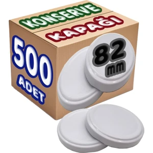 Konserve Kapağı Büyük Standart 82 mm 500 Adet