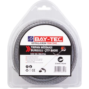 Bay-TecBurgulu Çift Baskı Tırpan Misinası 3.5 mm 41 M