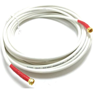 Rg6 U4 F Konnektörlü Uydu Anten Kablosu - 1m