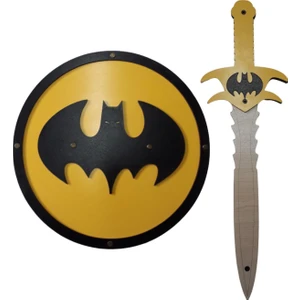 Ahşap Oyuncak Seti 2’li Batman Kalkanı ve Kılıcı Yuvarlak