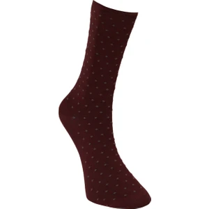 ALTINYILDIZ CLASSICS Erkek Bordo Bordo Desenli Uzun Soket Çorap