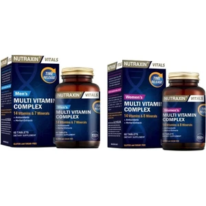 Men's Multi Vitamin Complex 60 Tablet + Kadınlara Özel Multi Vitamin 60 Tablet