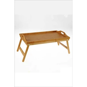 Katlanır Ayaklı Bambu Yatak Keyif Tepsisi