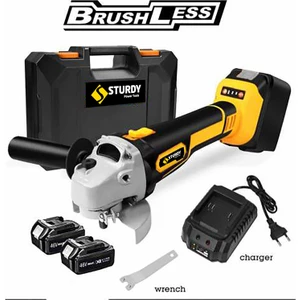 Professionel Brushless Bakır Sargı Motor 42 Volt 5,0 Amper ÇİFT AKÜLÜ TAŞLAMA MAKİNASI