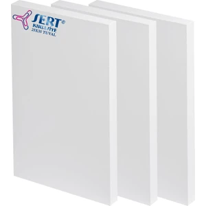 Sert Kırtasiye Tuval 25CM x 35CM Arkadan Zımbalı Tuval 3lü Paket