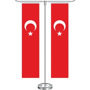 Bayrak Online T Dikdörtgen Türk Masa Bayrağı Takımı