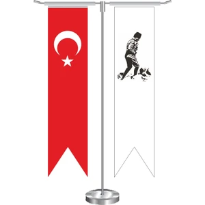 Bayrak Online T Kırlangıç Atatürk Masa Bayrağı Takımı