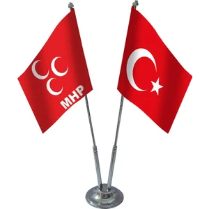 Bayrak Online İkili Mhp Masa Bayrağı Takımı