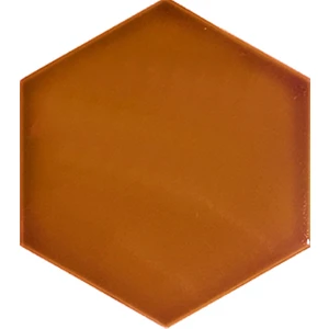 Armada Çini 15x17 Cm Düz Karamel Altıgen Seramik