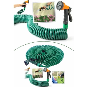 30 Metre Spiral Lüx Basınçlı Hortum Bahçe Araba Yıkama Hortumu