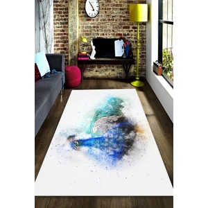 İnka Halı Antibakteriyel Kaymaz Dot Taban Yıkanabilir Dijital Baskı Halı MRC1940