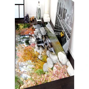 İnka Halı Antibakteriyel Kaymaz Dot Taban Yıkanabilir Dijital Baskı Halı MRC2144